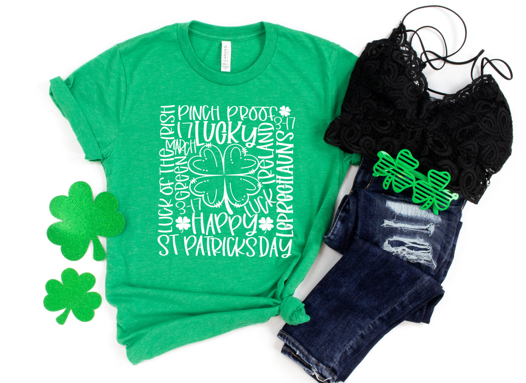 St. Pattys Day Typography Happy  SCREEN