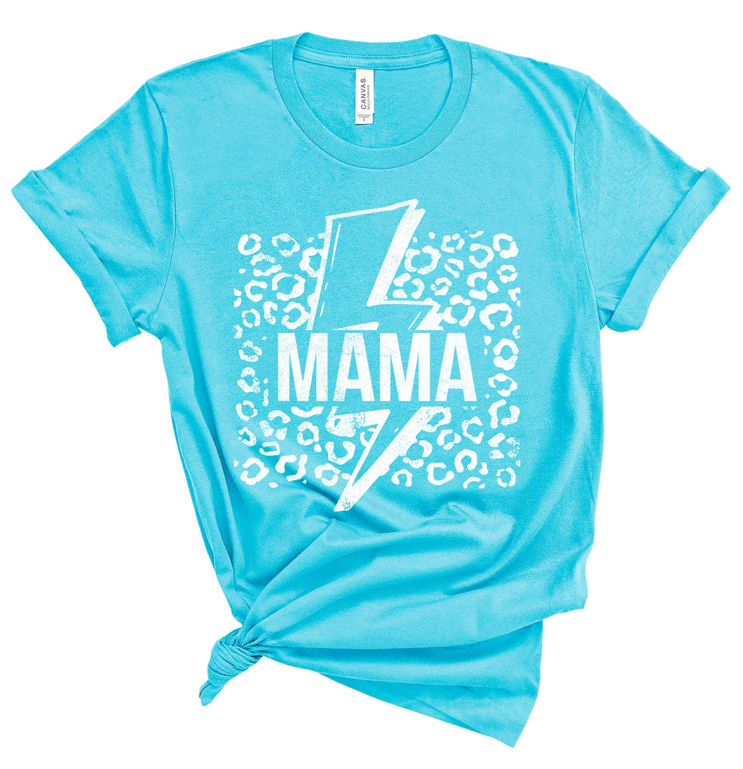 White Leopard Mama Bolt TRANSFER