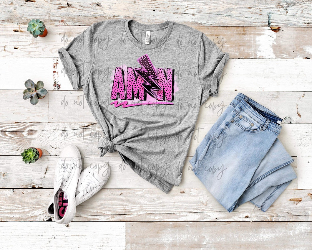 Amen Pink Leopard TRANSFER