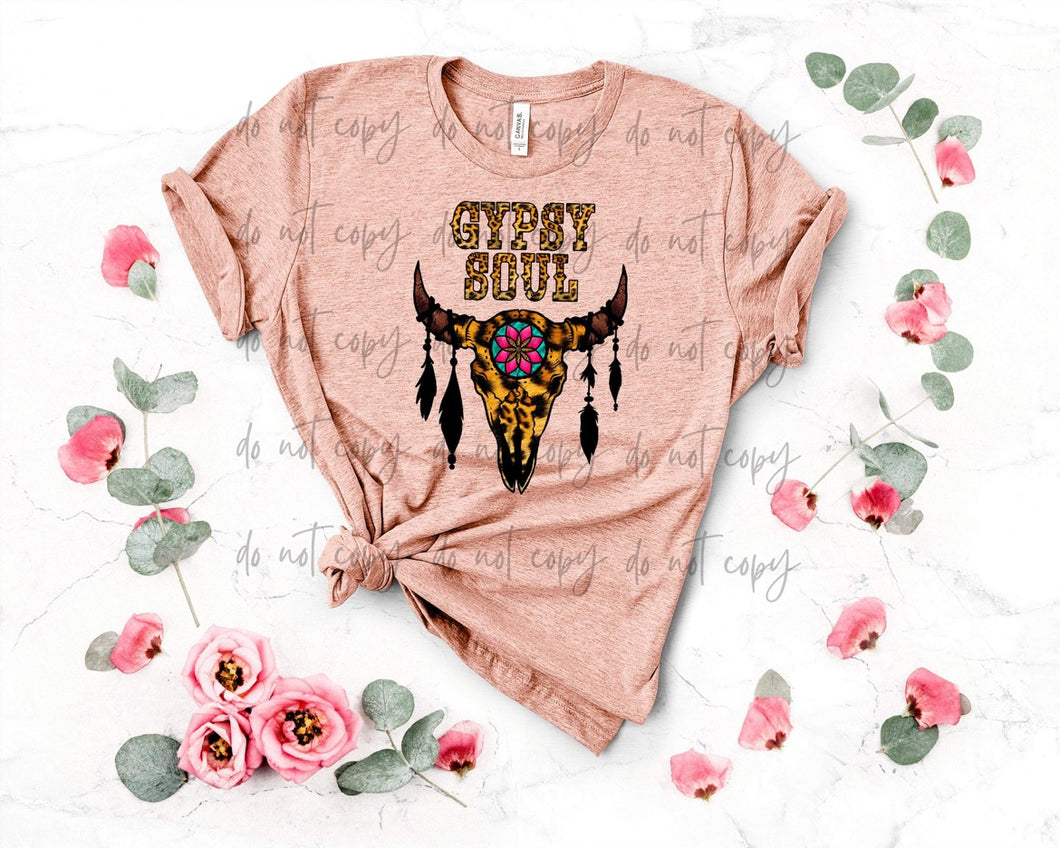 Gypsy Soul Leopard Bull TRANSFER