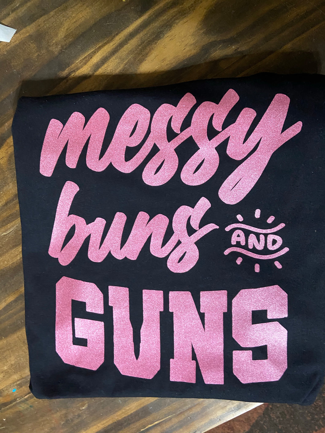 Metallic Pink Messy Buns Guns SCREEN
