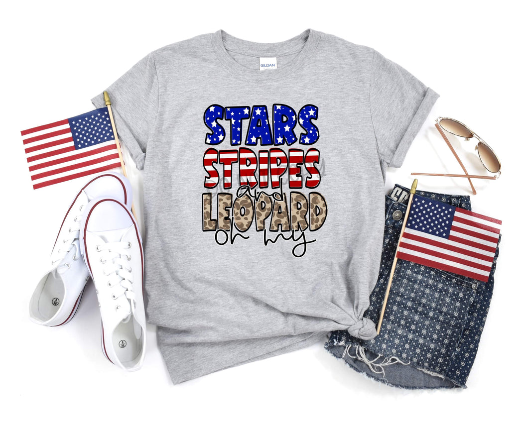 Stars Stripes and Leopard Oh My 11” HIGH HEAT SOFT SCREEN