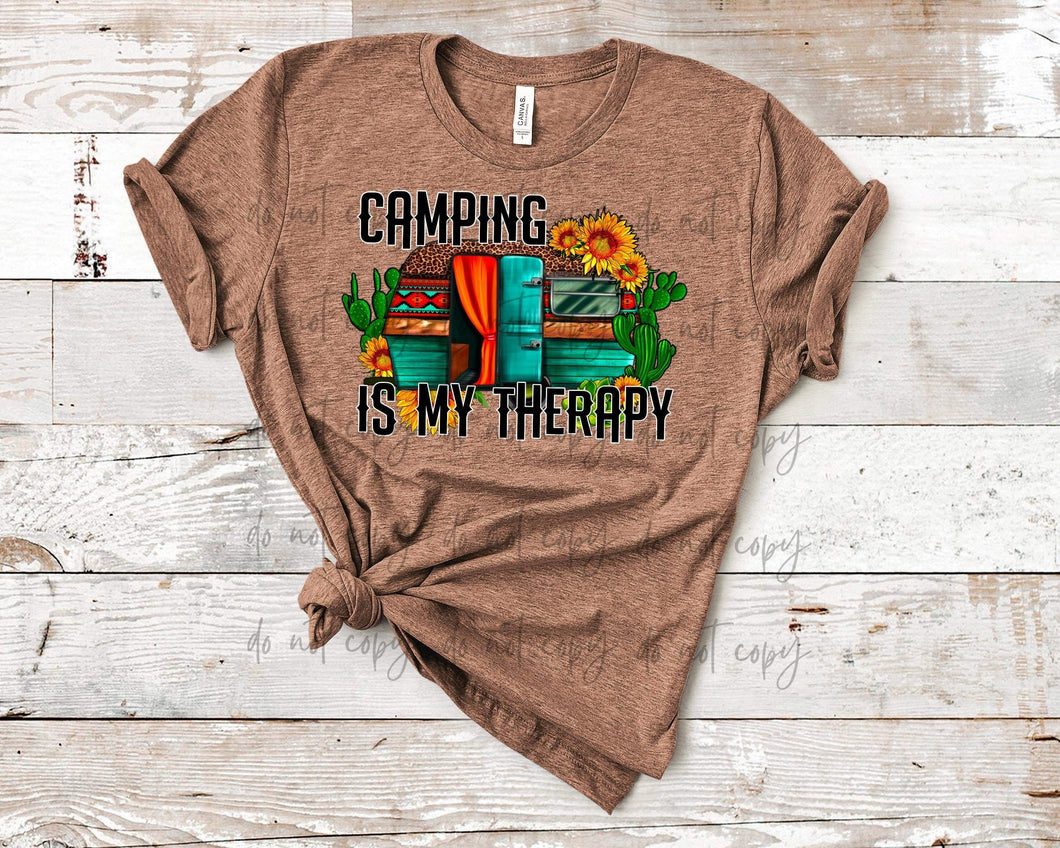 Camping Is My Therapy TRANSFER