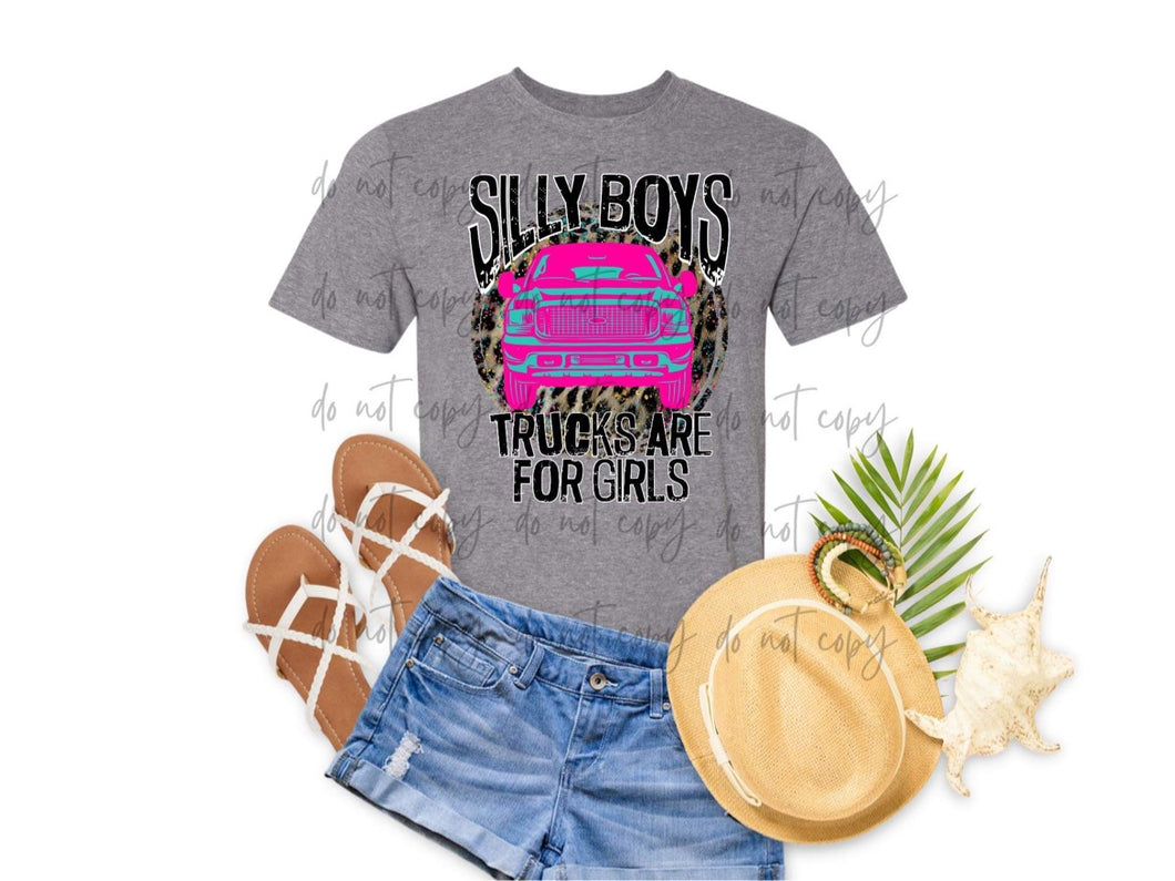 Silly Boys Trucks Are For Girls TRANSFER