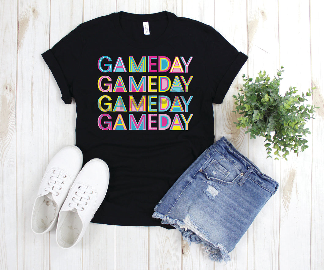 Game Day Colorful Stacked 11” HIGH HEAT SOFT SCREEN