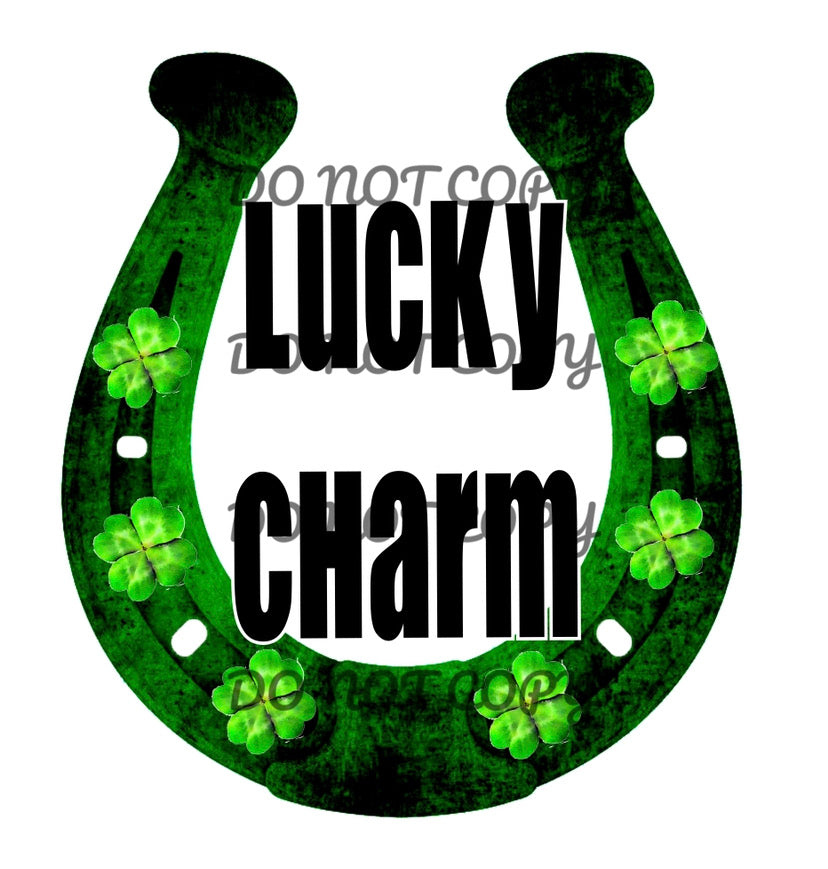 Lucky Charm Horseshoe Sublimation Transfer