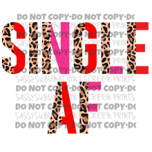 Load image into Gallery viewer, Single AF Pink Red Leopard TRANSFER
