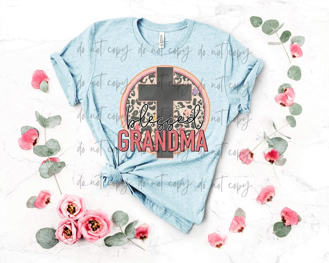 Blessed Grandma Cross TRANSFER