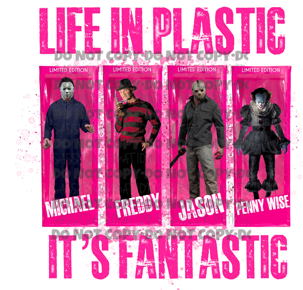 Life In Plastic It’s Fantastic Halloween Sublimation Transfer
