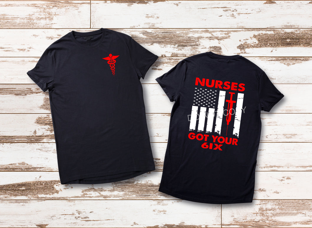 Nurses Got Your Six with or without Pocket