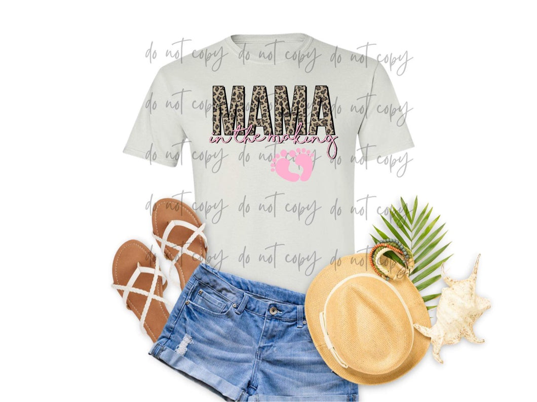 Mama In The Making Pink TRANSFER