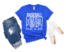 Load image into Gallery viewer, Baseball Mom Heart Is Full TRANSFER
