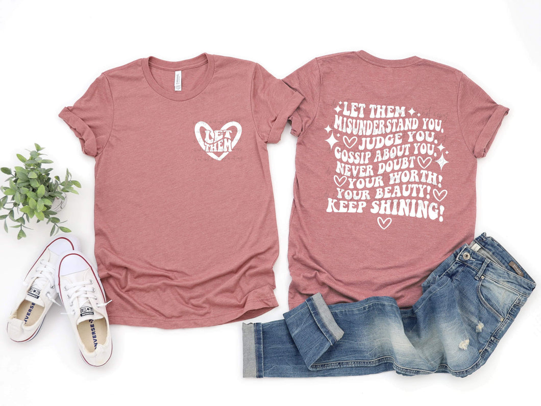 Let Them Keep Shining WHT With Pocket SCREEN