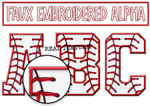 Load image into Gallery viewer, CUSTOM Faux Embroidered Alpha TRANSFER

