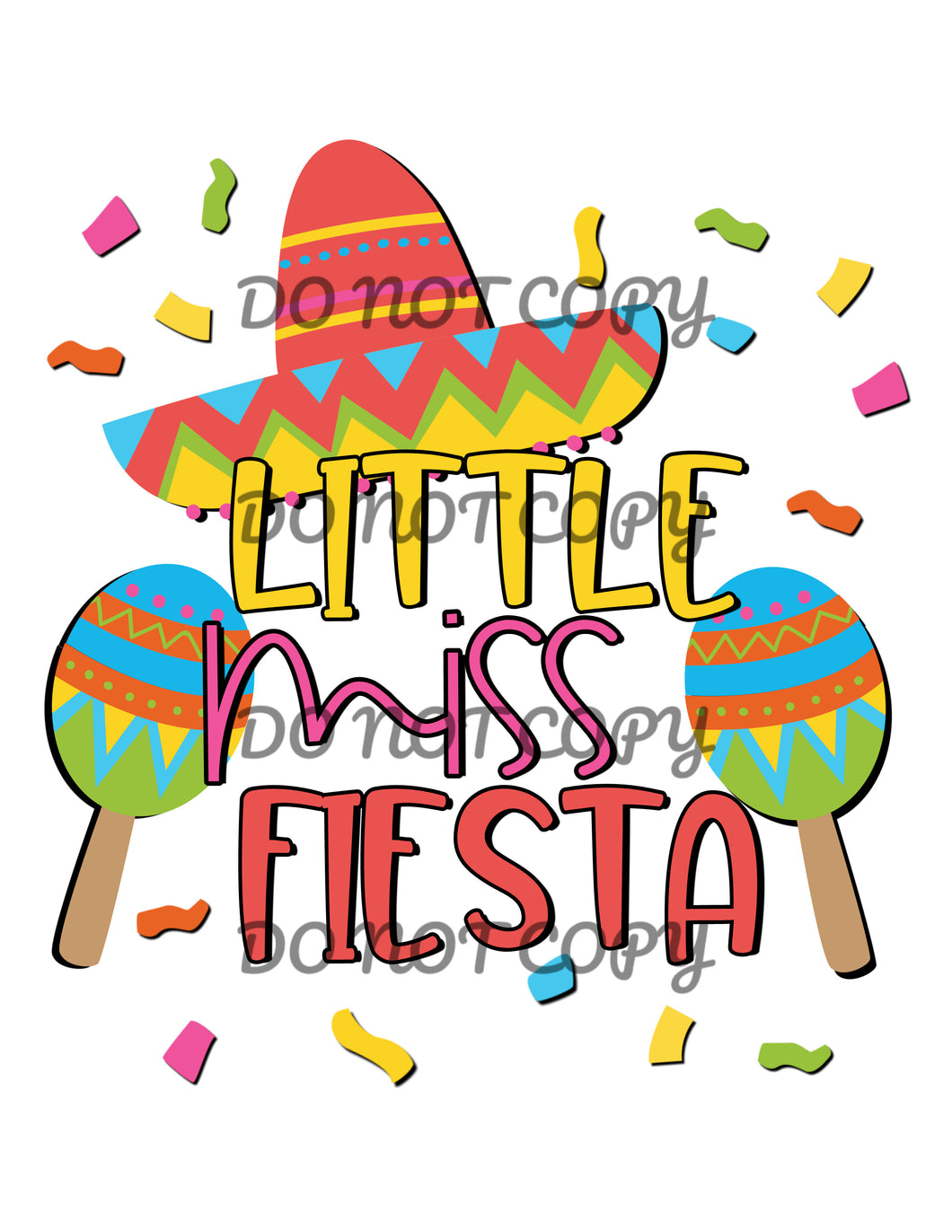 Little Miss Fiesta Sublimation Transfer