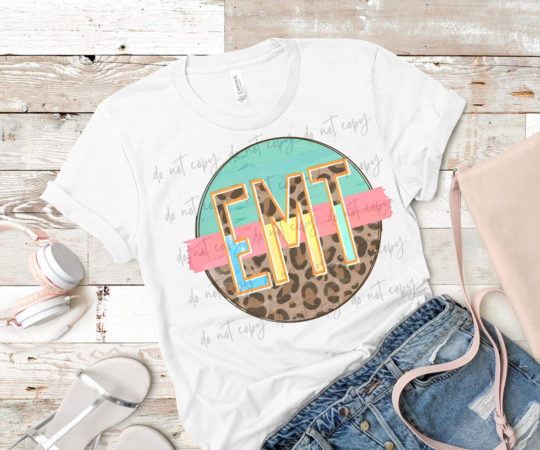 EMT Leopard Color Circle TRANSFER
