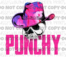 Load image into Gallery viewer, Punhy Pink Skull TRANSFER
