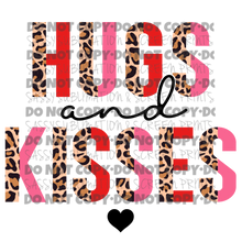 Load image into Gallery viewer, Hugs and Kisses Half Leopard TRANSFER
