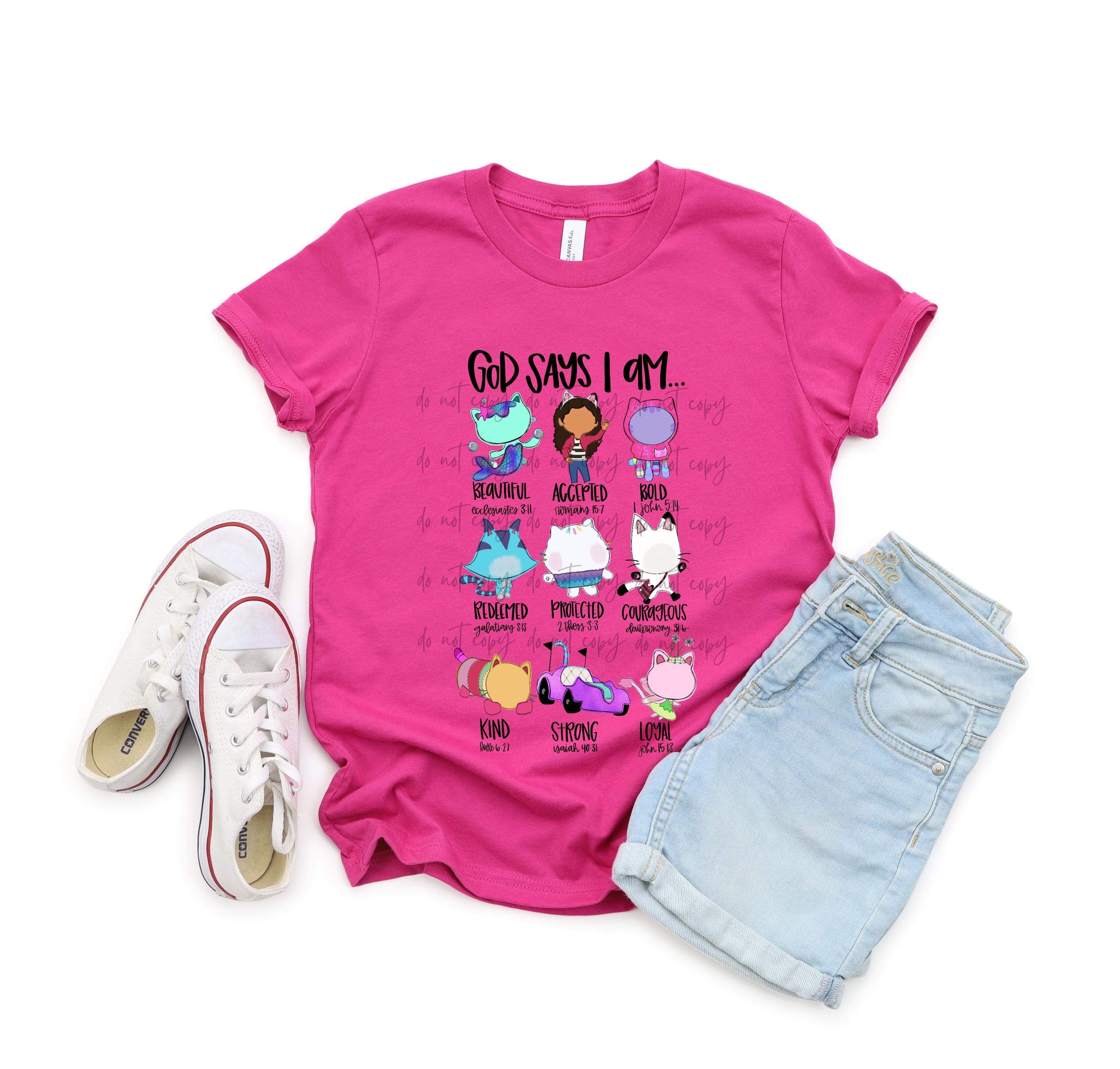 God Says I Am Gab_y TRANSFER – Sassy Sublimation & Screen Prints