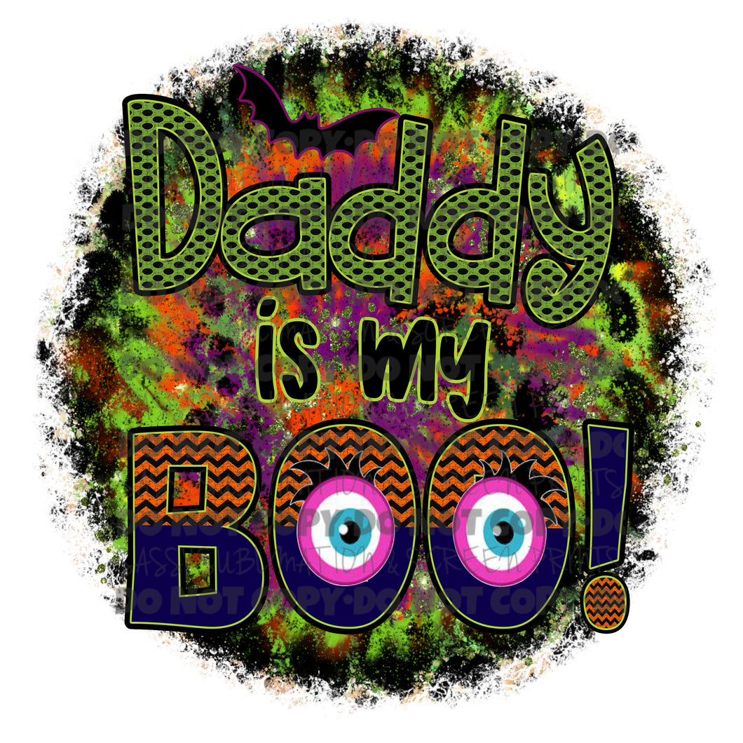 Daddy Is My Boo Halloween Sublimation Transfer