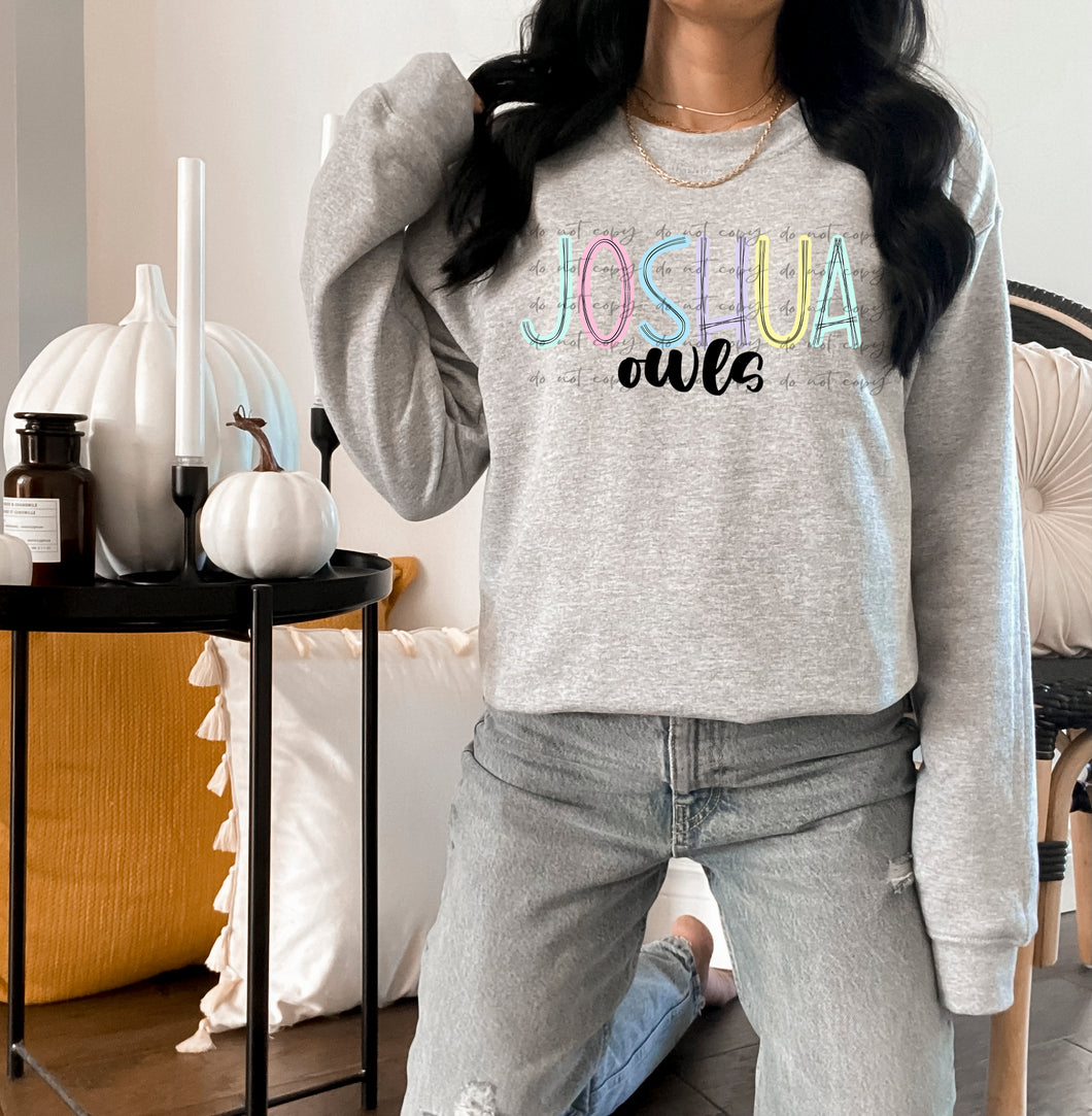 Scribble Font Titles CUSTOMIZED DTF TRANSFER